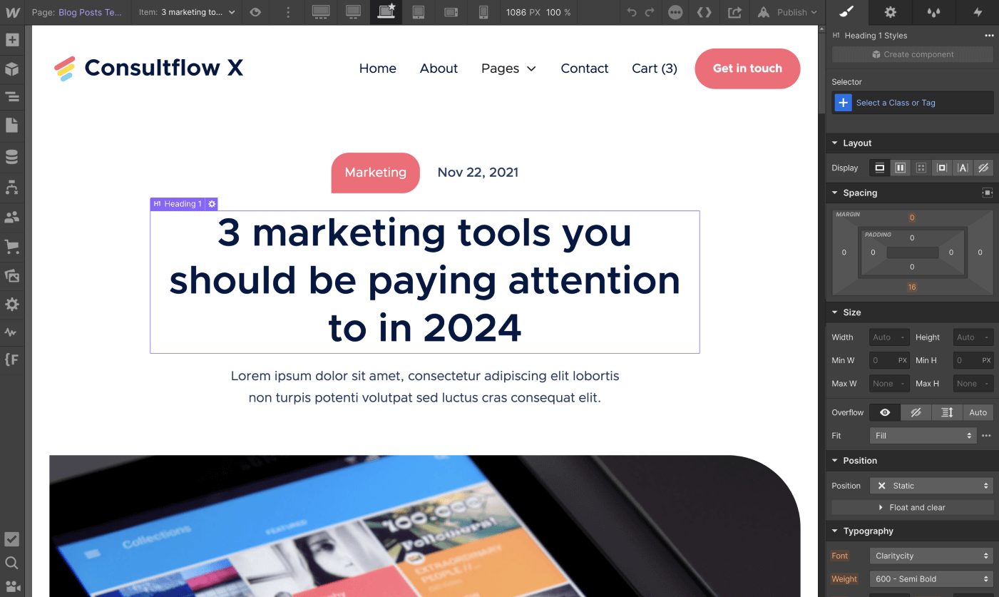 CMS Page - Consultflow X Webflow Template