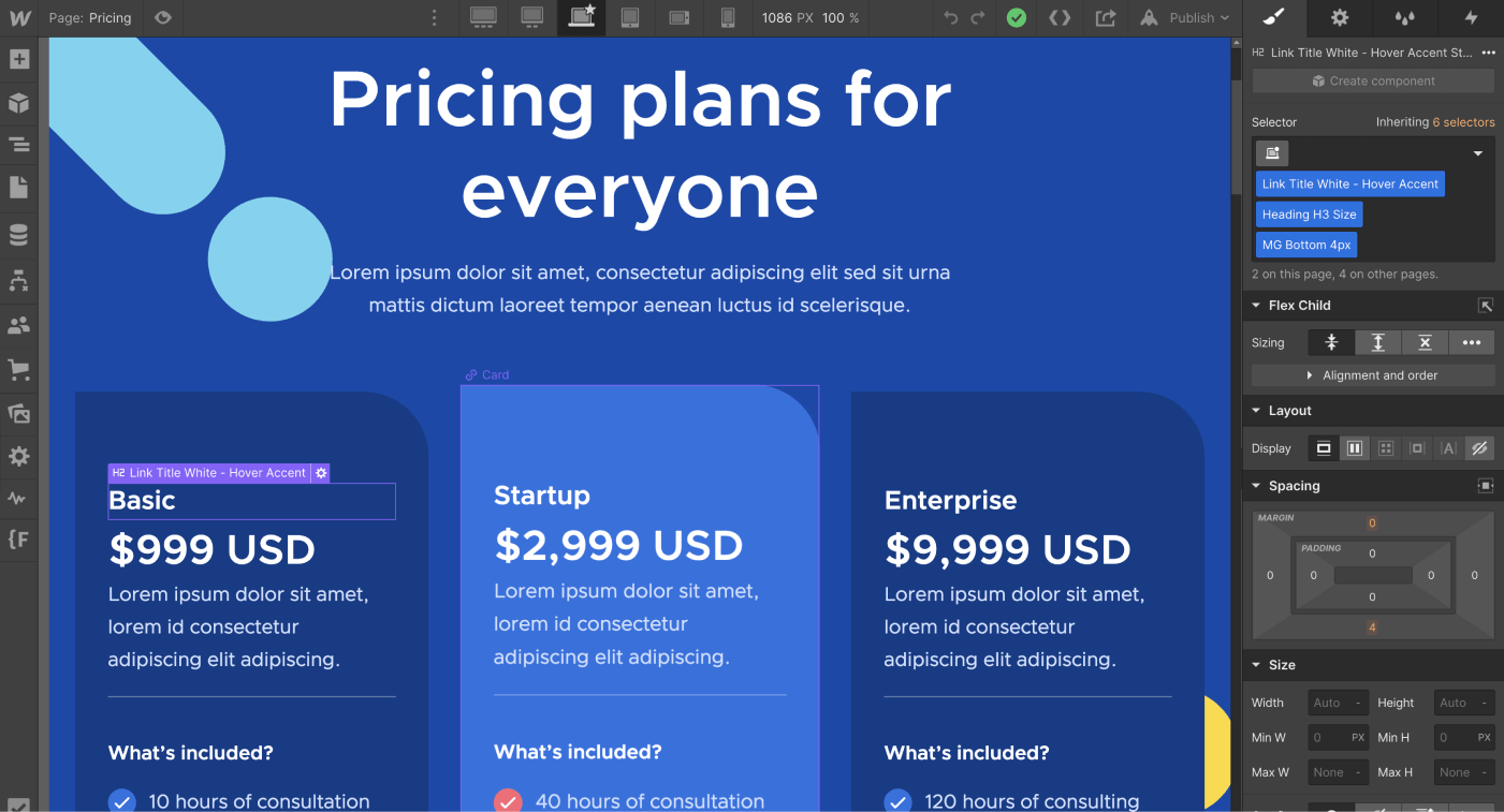 Ecommerce Content - Consultflow X Webflow Template